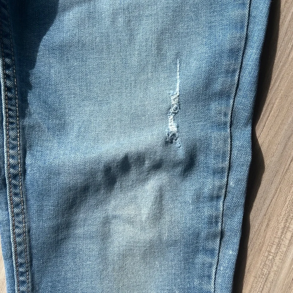 JUSTICE Distressed Mid-Rise Denim Jeans 12 PLUS Casual Stretchy Jeggings